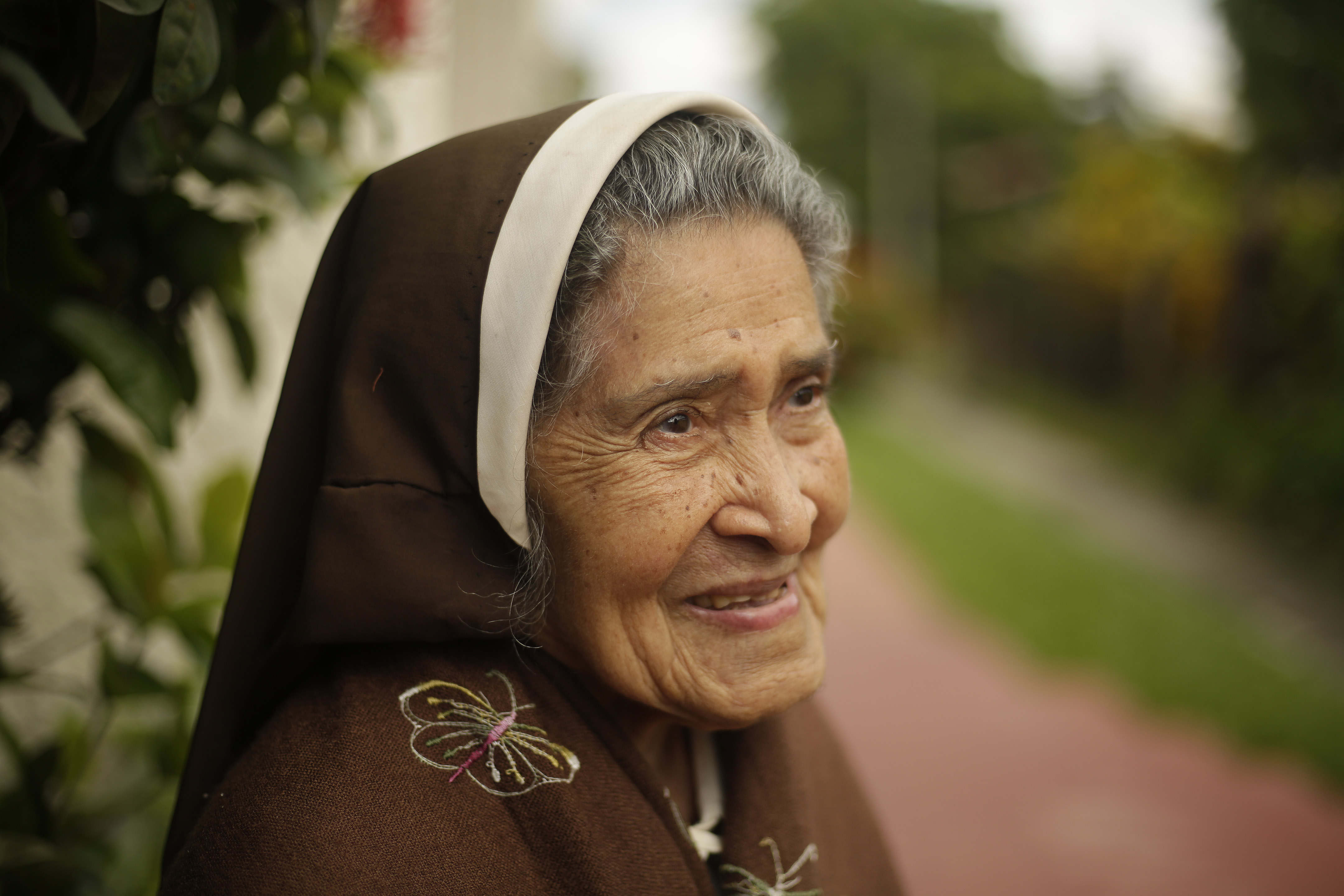 Sister Bernardita Castro speaks during an interview with EFE in San Salvador, El Salvador, Oct. 10, 2018. EPA-EFE/Rodrigo Sura