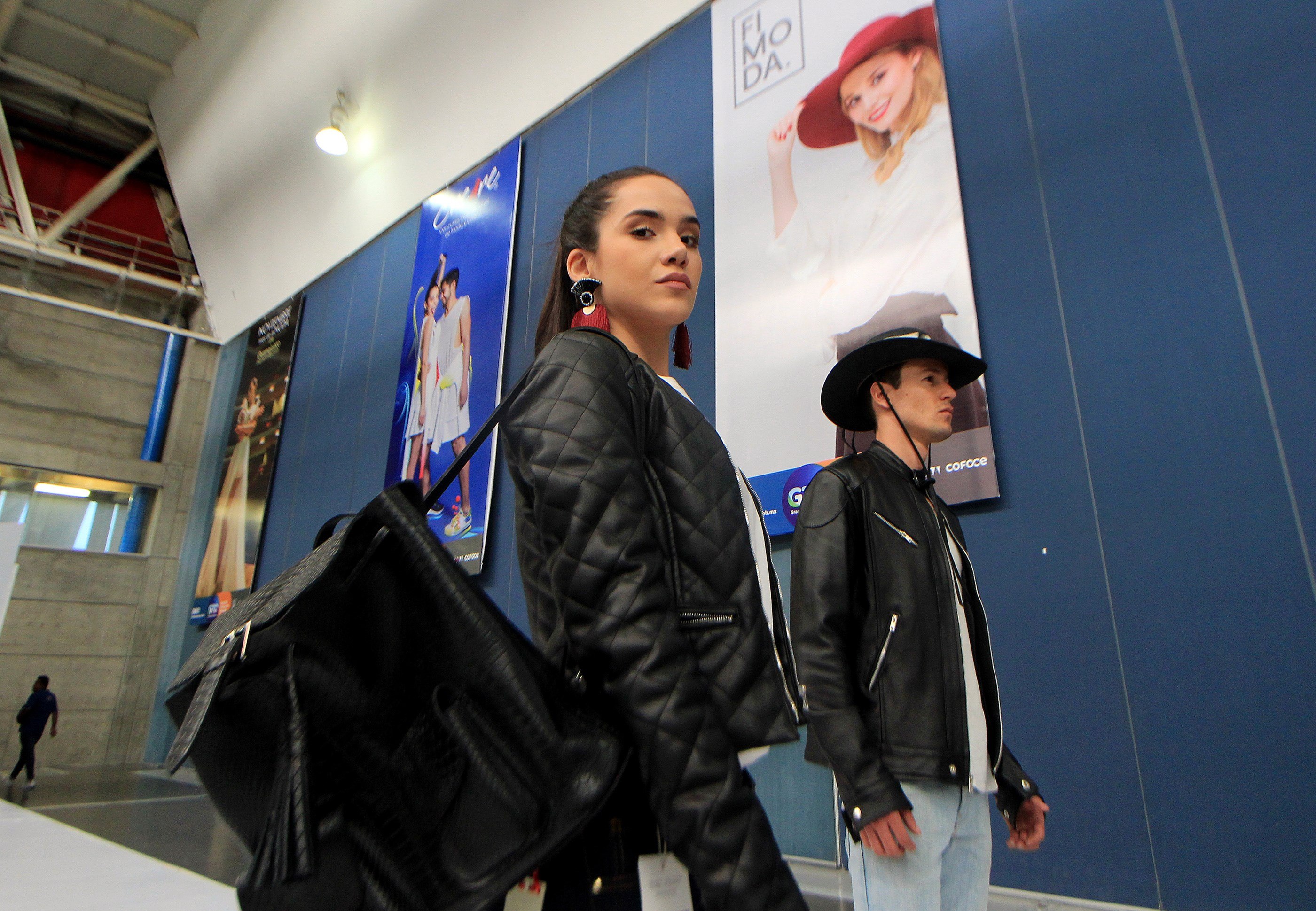 Models show off exhibitors creations on the opening day of the Fimoda fashion industry fair on Thursday, Nov. 8, in Leon, Guanajuato, Mexico.  EFE-EPA/Mario Armas