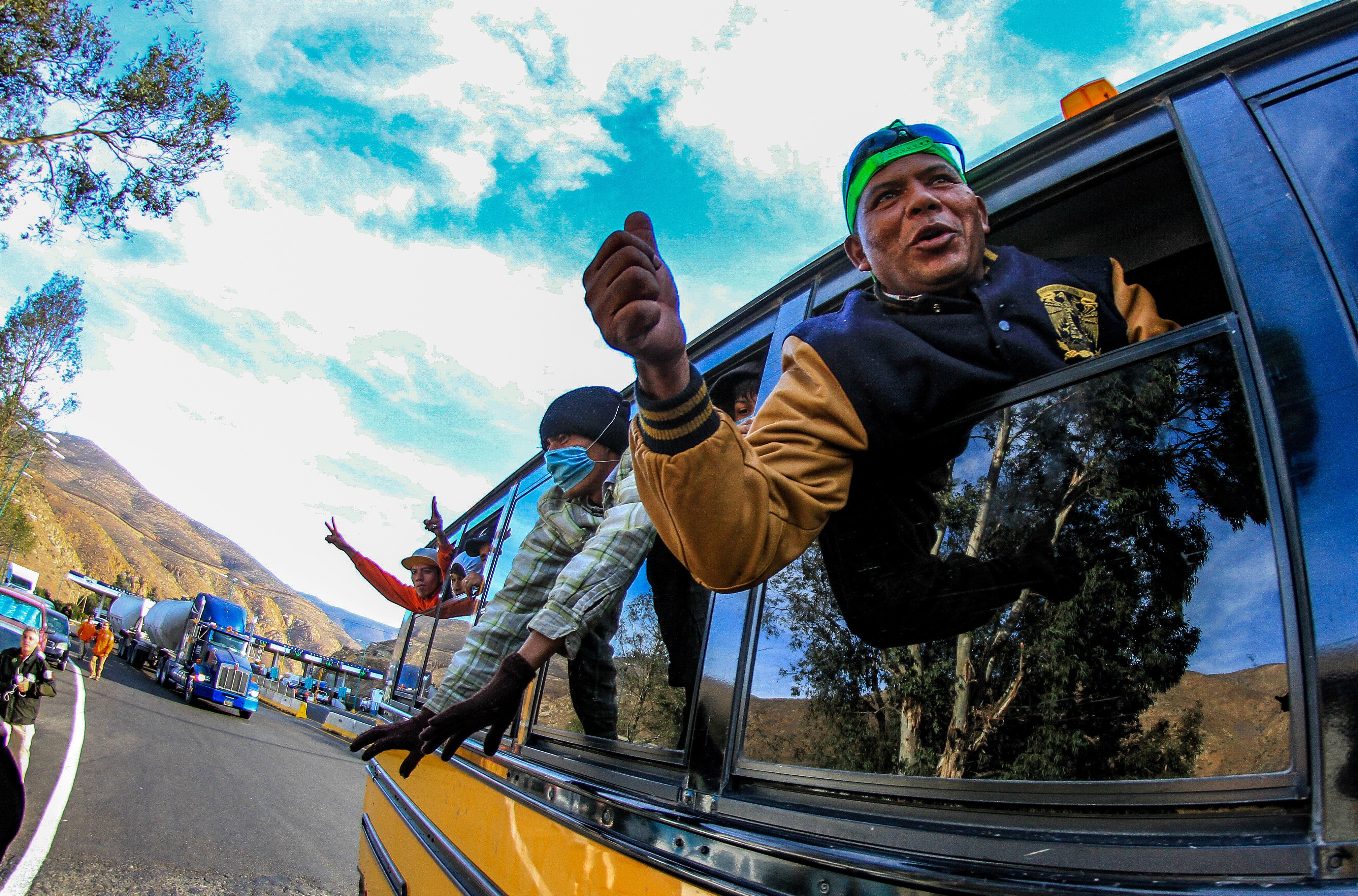 Members of the caravan of Central Americans arrive in Tijuana, State of Baja California, Mexico, Nov. 13, 2018. EPA-EFE / Joebeth Terriquez