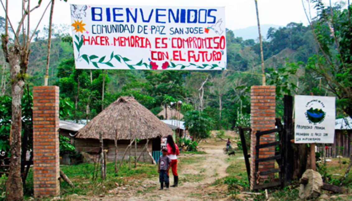 Comunidad de Paz de San José de Apartadó. Tomado de caracol.com.co