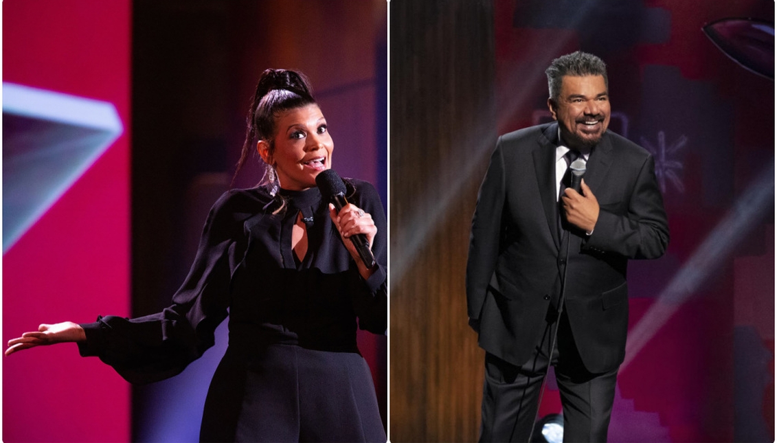 Latino comedy stand-up comedy by George Lopez and Aida Rodriguez. Photo: Netflix