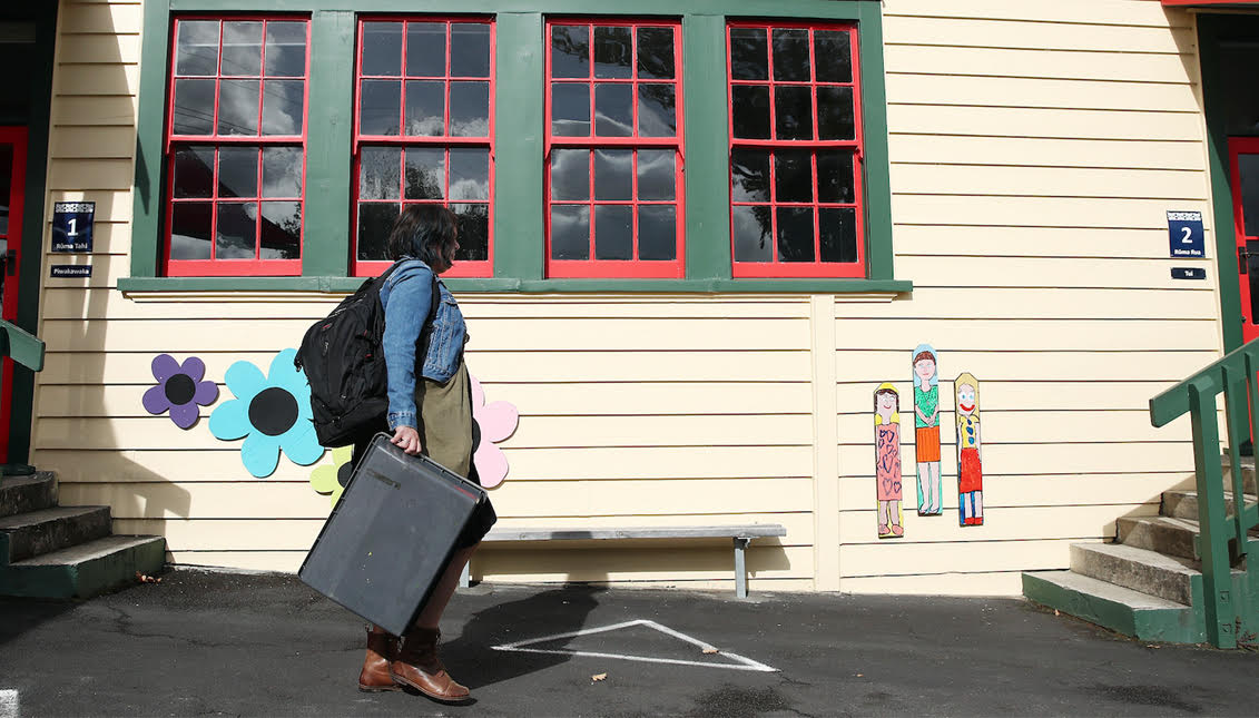 teacher on the move. Photo: Getty Images