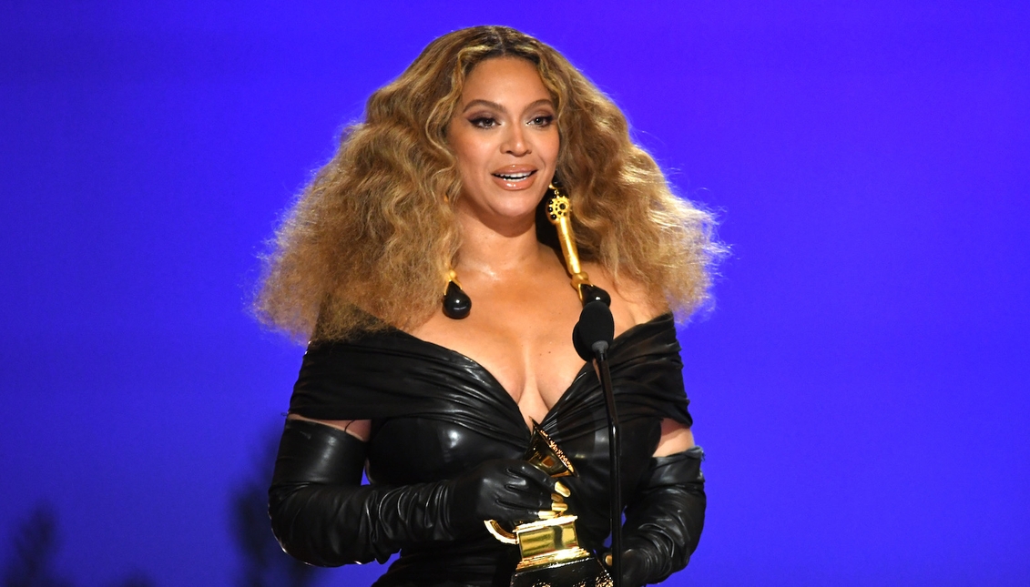 Queen B with her 28th award. PHOTOGRAPHY: Getty Images