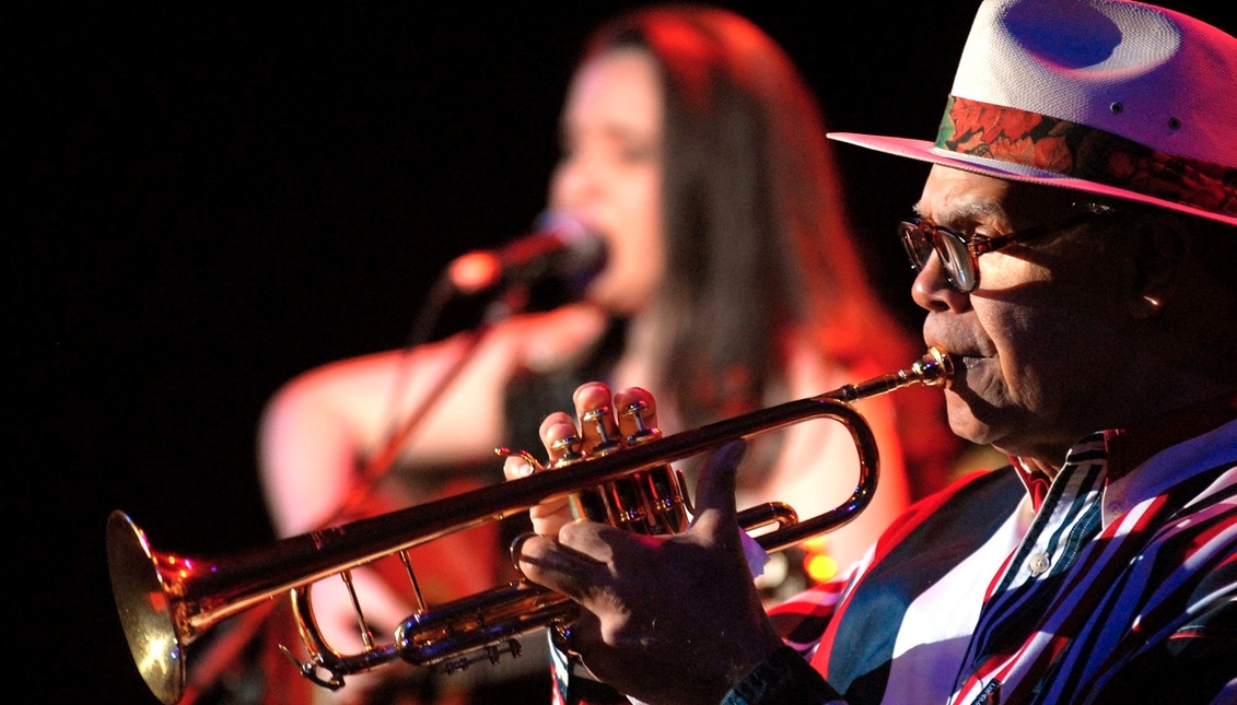 Panamanian musician Víctor Nicolás Paz Solanilla was artistically known as "The Trumpet of the Americas". PHOTOGRAPHY: Infobae 