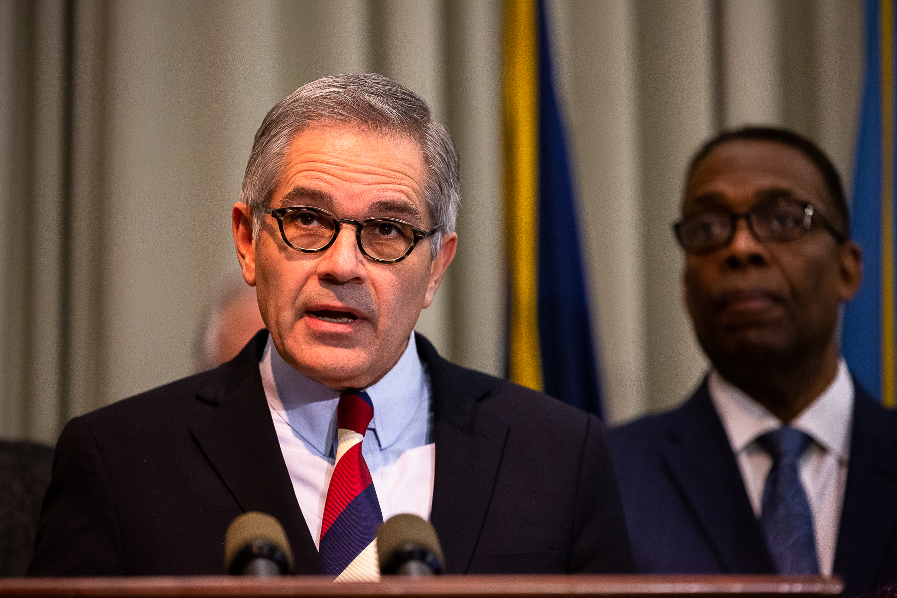 Larry Krasner's primary election win in 2017 set off a wave of progressive electoral victories in Philly over the next four years. Photo: Philadelphia City Council Flickr.
