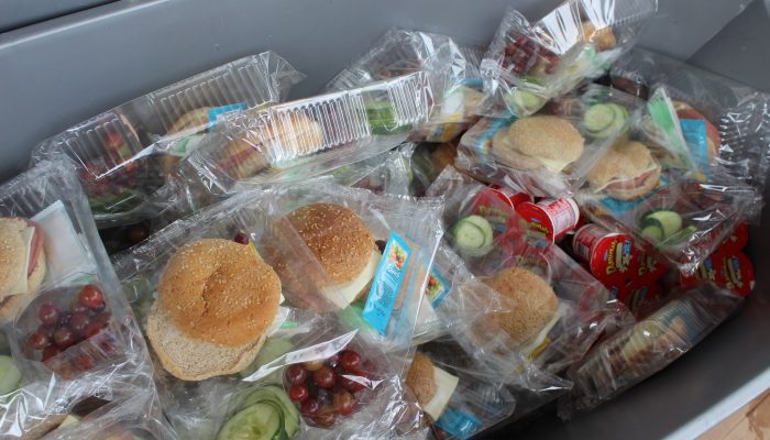 Lunches prepared to be picked up by Philadelphia students at one of the city's many free food sites. Photo: Phila.gov