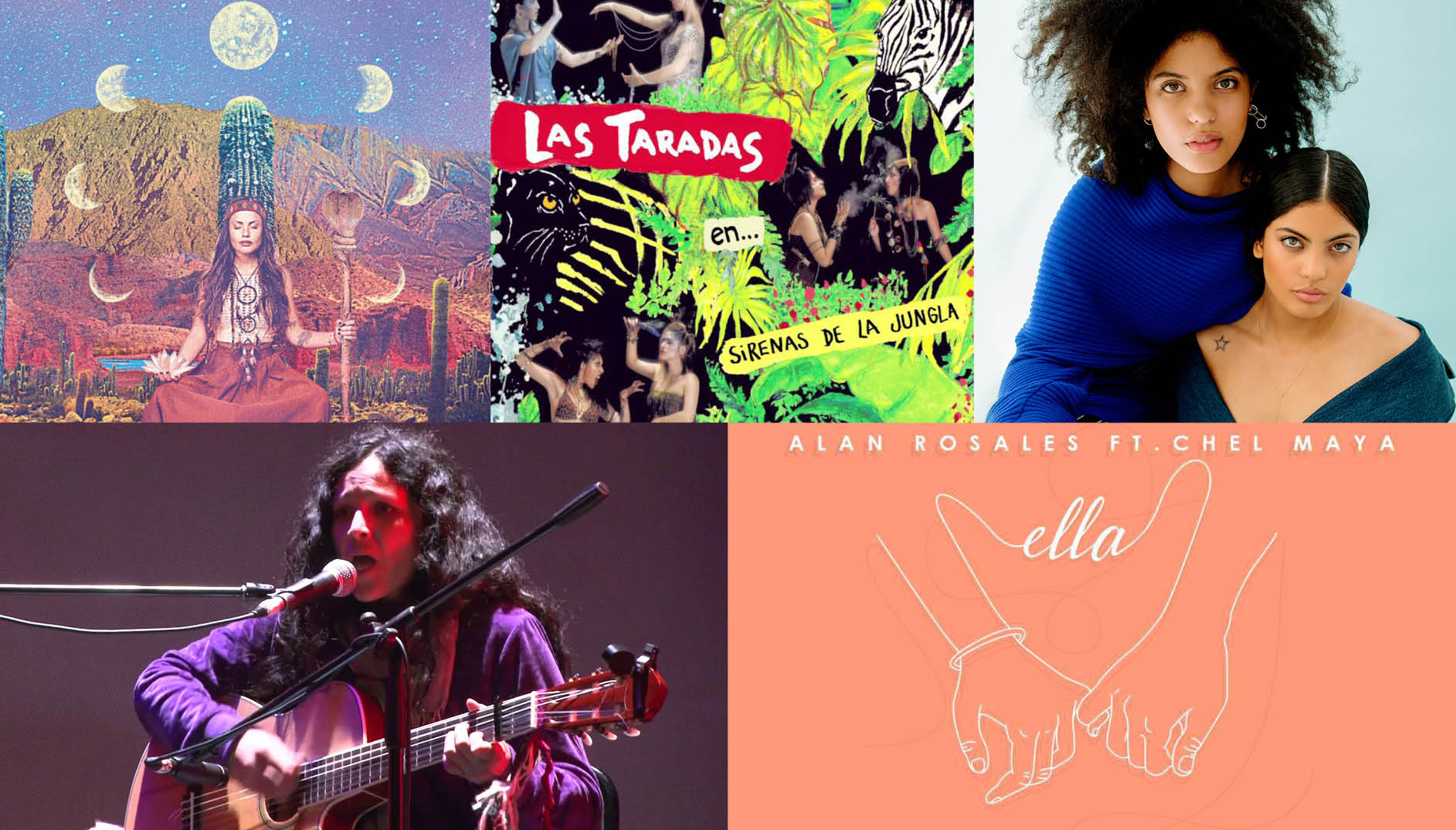 Natalia Doco, Evelyn Cornejo, Ibeyi, Las Taradas, Alan Rosales. 