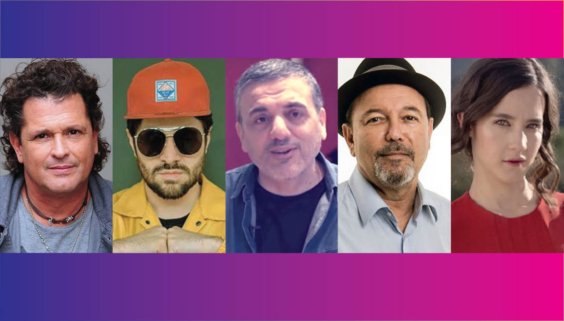 Carlos Vives, Juan Pablo Vega, Lucio Godoy, Rubén Blades, Ximena Sariñana