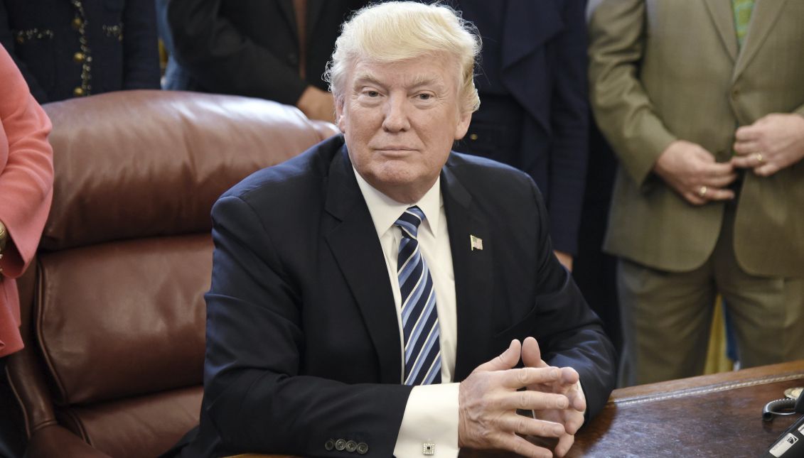 Trump at the Oval Office on Thrusday, April 27, 2017. Photo: EFE/Olivier Douliery *POOL
