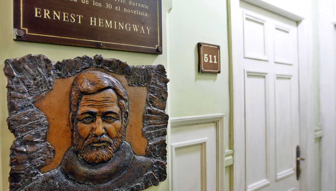 When visiting Cuba, Ernest Hemingway used to stay in Hotel Ambos Mundos, in Havana.  EFE/Ernesto Mastrascusa
