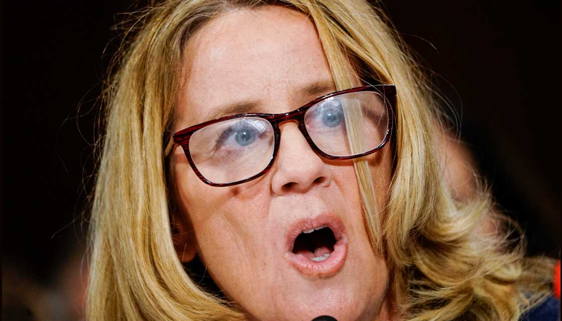 Christine Blasey Ford, one of the alleged victims of abuse by Supreme Court nominee Brett Kavanaugh, during her appearance before the Senate Judiciary Committee on Capitol Hill, Washington DC. EFE
