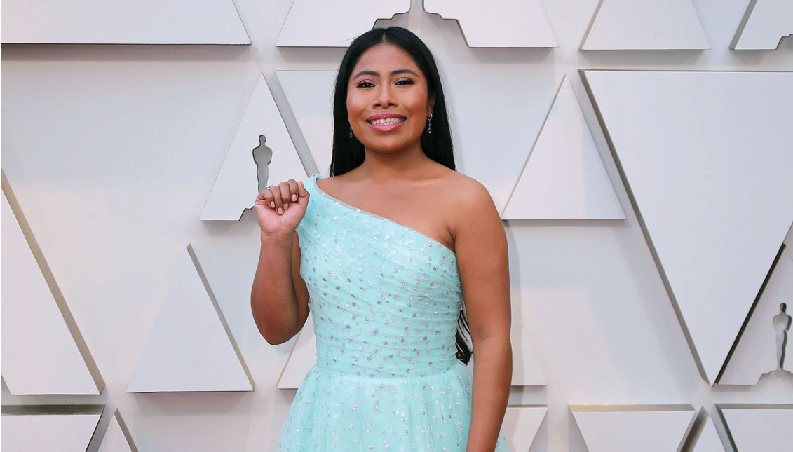 YALITZA APARICIO IS the first indigenous woman to win an Oscar nomination, and the first to make the covers of such major fashion magazines as Vogue and Vanity Fair. EFE
