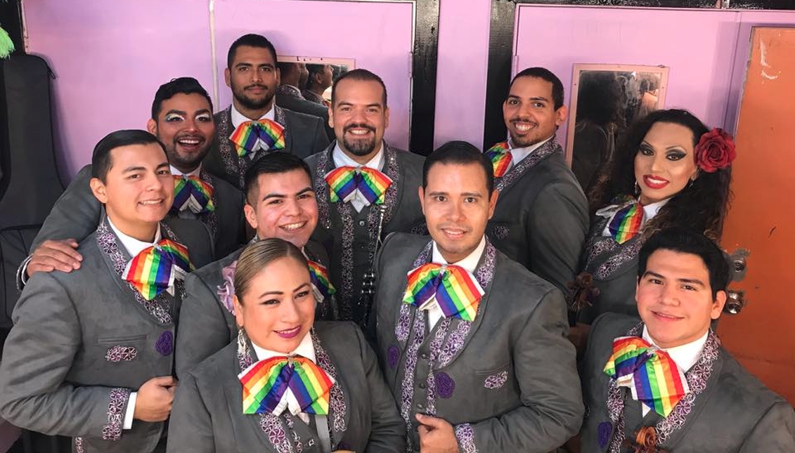 The motive for putting together an LGTBQ band was rooted in previous bad experiences whose resolution was to confront stereotypes. PHOTOGRAPHY: Facebook Mariachi Arcoiris de Los Angeles