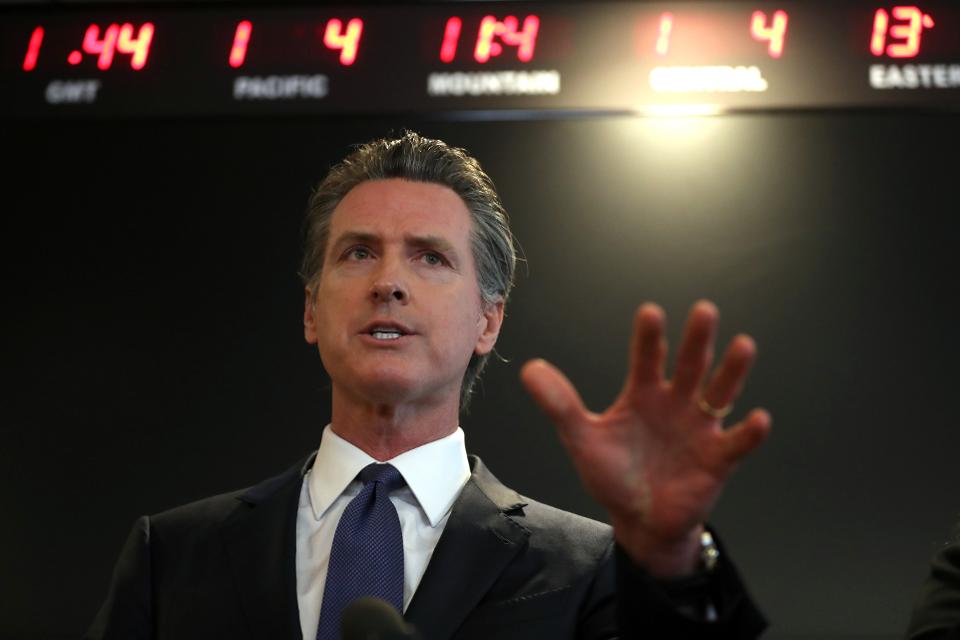 California Governor, Gavin Newsom. Photo: Getty Images