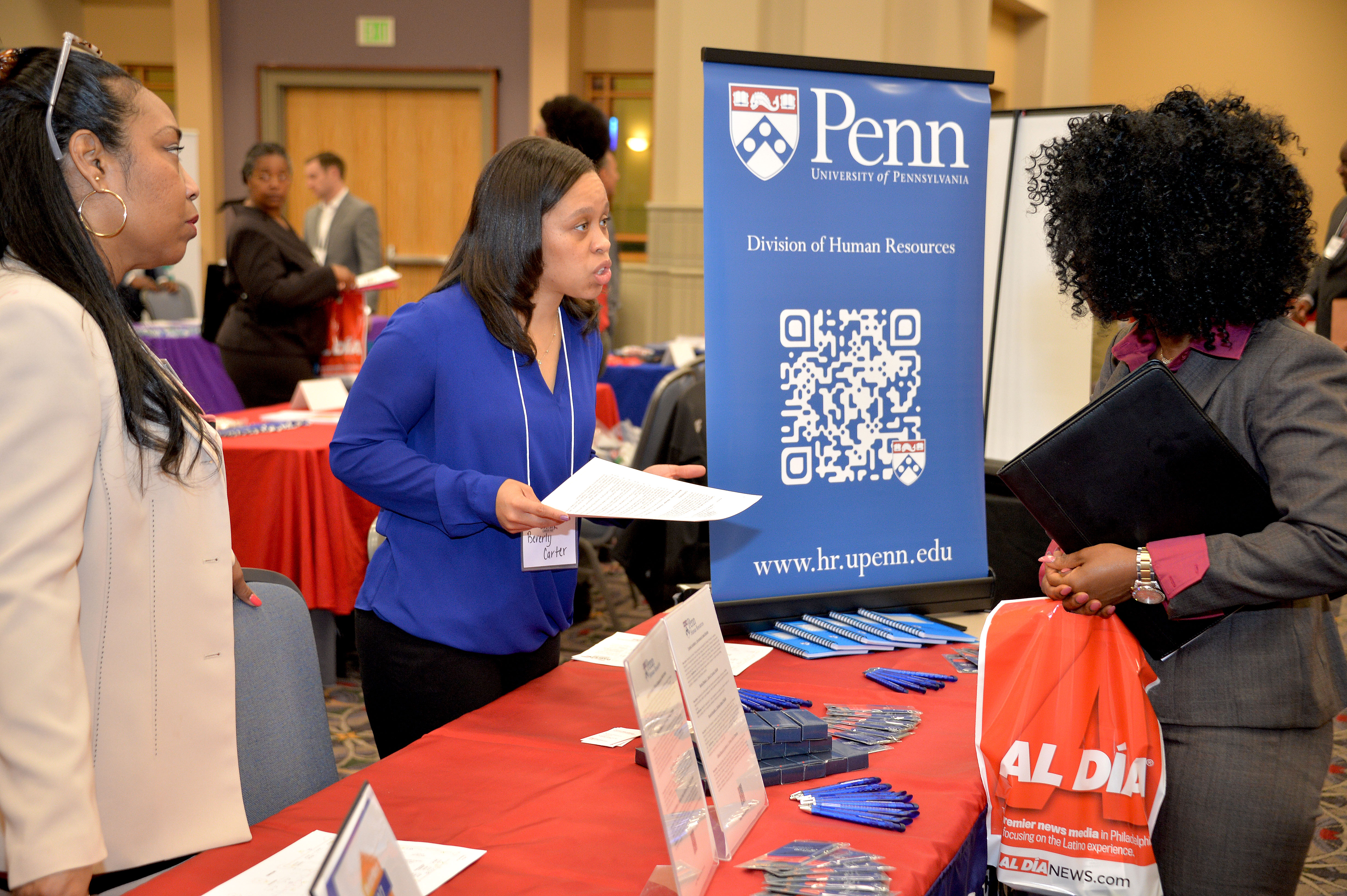 Hundreds of potential employees come to the 16th Annual Diversity Career Fair in downtown Philadelphia.  Photo: Peter Fitzpatrick/AL DIA News