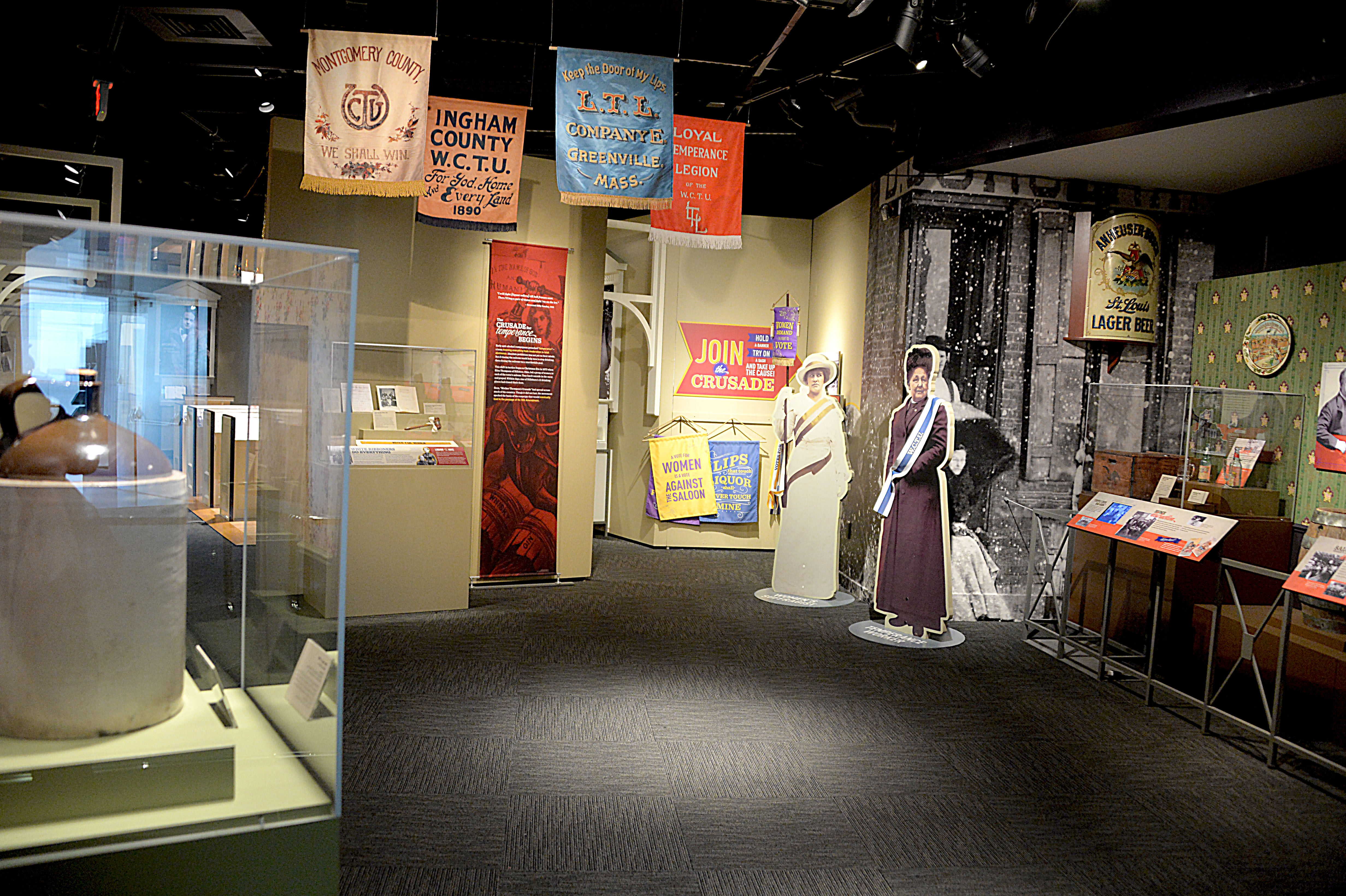 American Spirits uses a mix of artifacts and engaging visitor activities to take you back to a time from the start of the temperance movement all the way to the repeal of the 18th Amendment.  Photo: Peter Fitzpatrick/AL DIA News