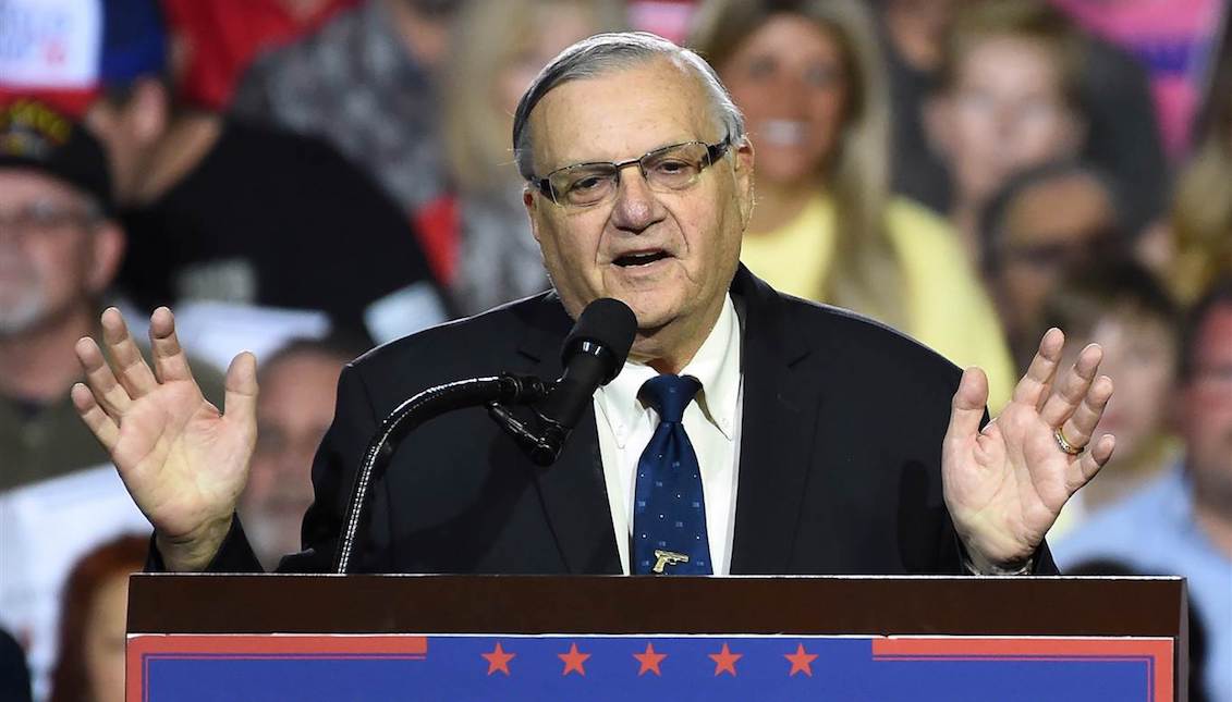 Former Arizona bailiff Joe Arpaio was known for his prosecution of undocumented immigrants and for questionable prison practices, including several violations of the fundamental rights of prisoners.