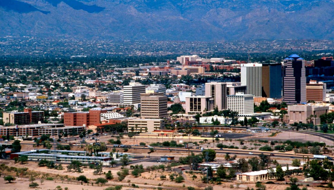 Tucson, Arizona, with the Santa Catalina Mountains in the background. Photo: Wikimedia