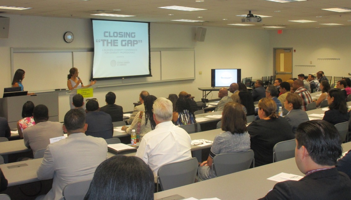 Over 100 professionals in the Philadelphia area attended ‘Closing the Gap,’ a business diversity conference, at The Community College of Philadelphia Center for Business and Industry. Aja Beech
