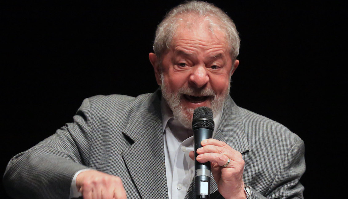 Archive photo dated July 10, 2017 showing the former president of Brazil Luiz Inacio Lula da Silva during the launch of the digital museum "Memorial of Democracy", at the Palace of the Arts in Belo Horizonte (Brazil).EFE/Paulo Fonseca