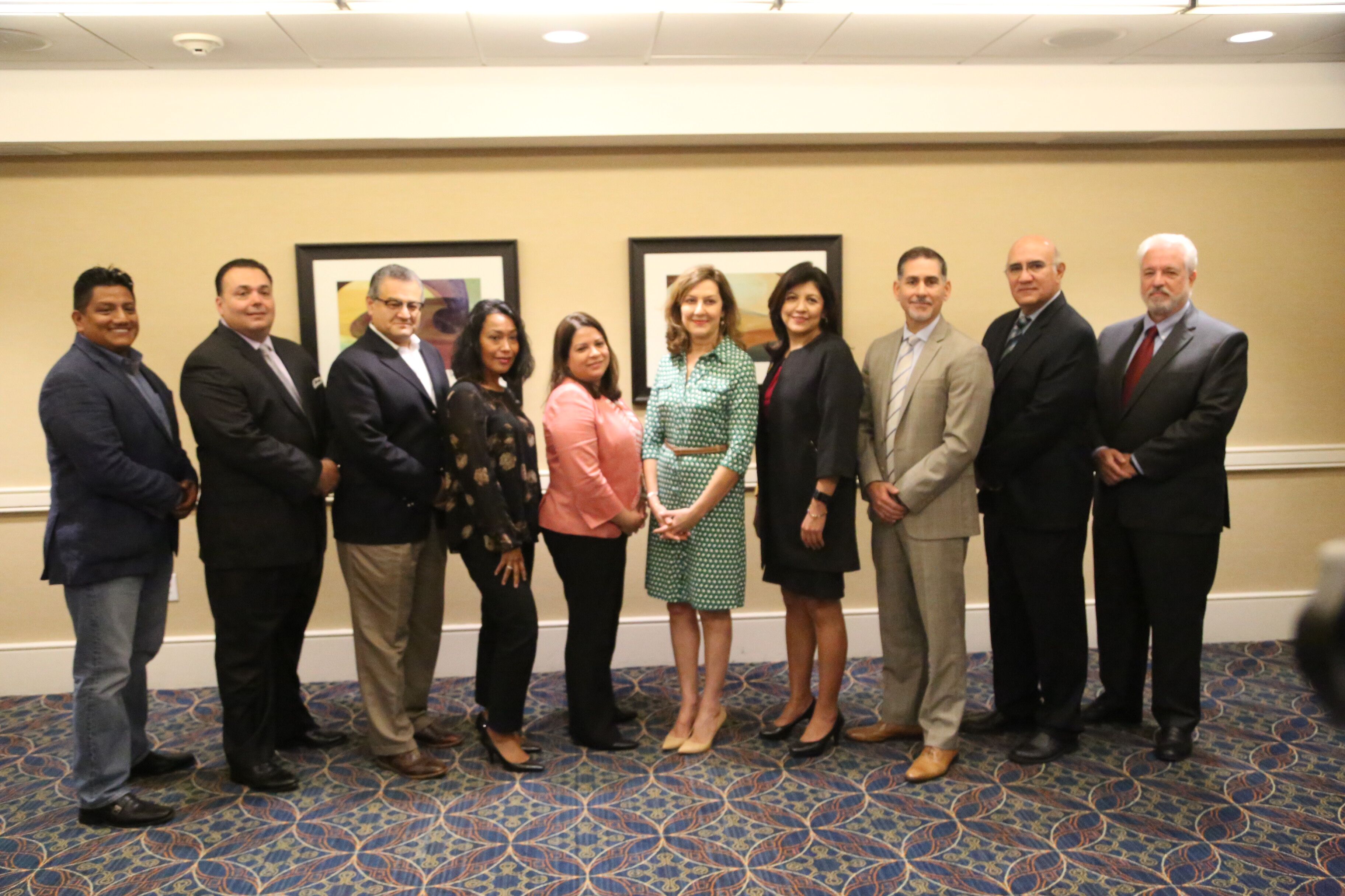 The National Board of Prospanica. Judith Garcia Galiana is in the green polka-dot dress. Photo shared by Saimi Haiman-Marrero. 