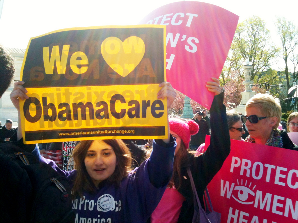 Obamacare Rally. Photo courtesy: creative Commons. 
