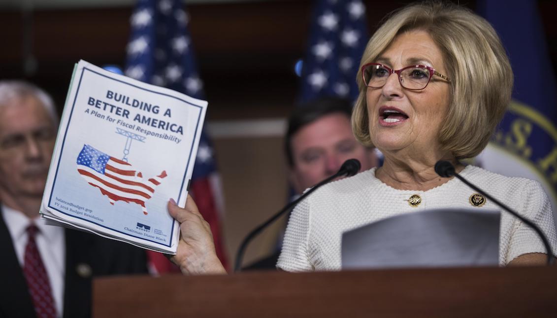 House Budget Committee Chair Diane Black Presents a Budget Plan for 2018. The Republican proposal will cut more than $ 200 billion of social programs and will lay the groundwork for a new tax reform. EFE