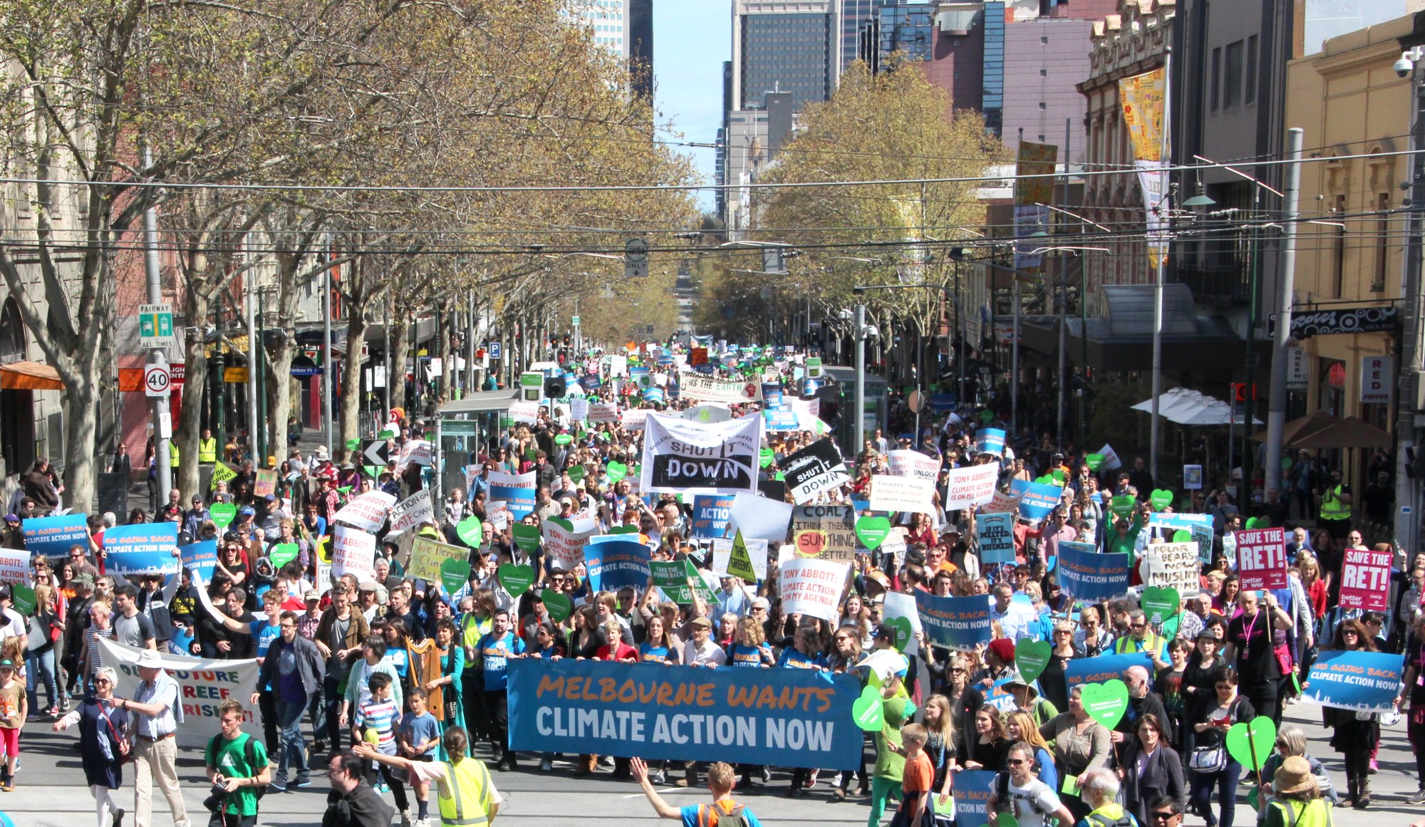 Manifestaciones contra el cambio climático se llevan a cabo en Filadelfia. Foto cortesía de Creative Commons/Wikimedia.