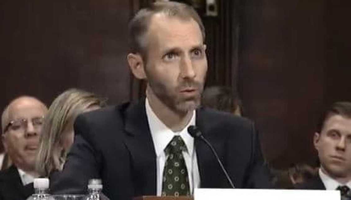 Matthew Petersen, during his hearing before the Senate for his nomination as Federal Judge.