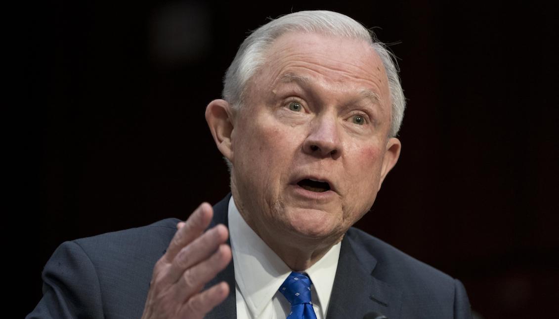 US Attorney General Jeff Sessions attends a Senate Judiciary Committee session in the Washington D.C Capitol on October 18, 2017. EFE / MICHAEL REYNOLDS