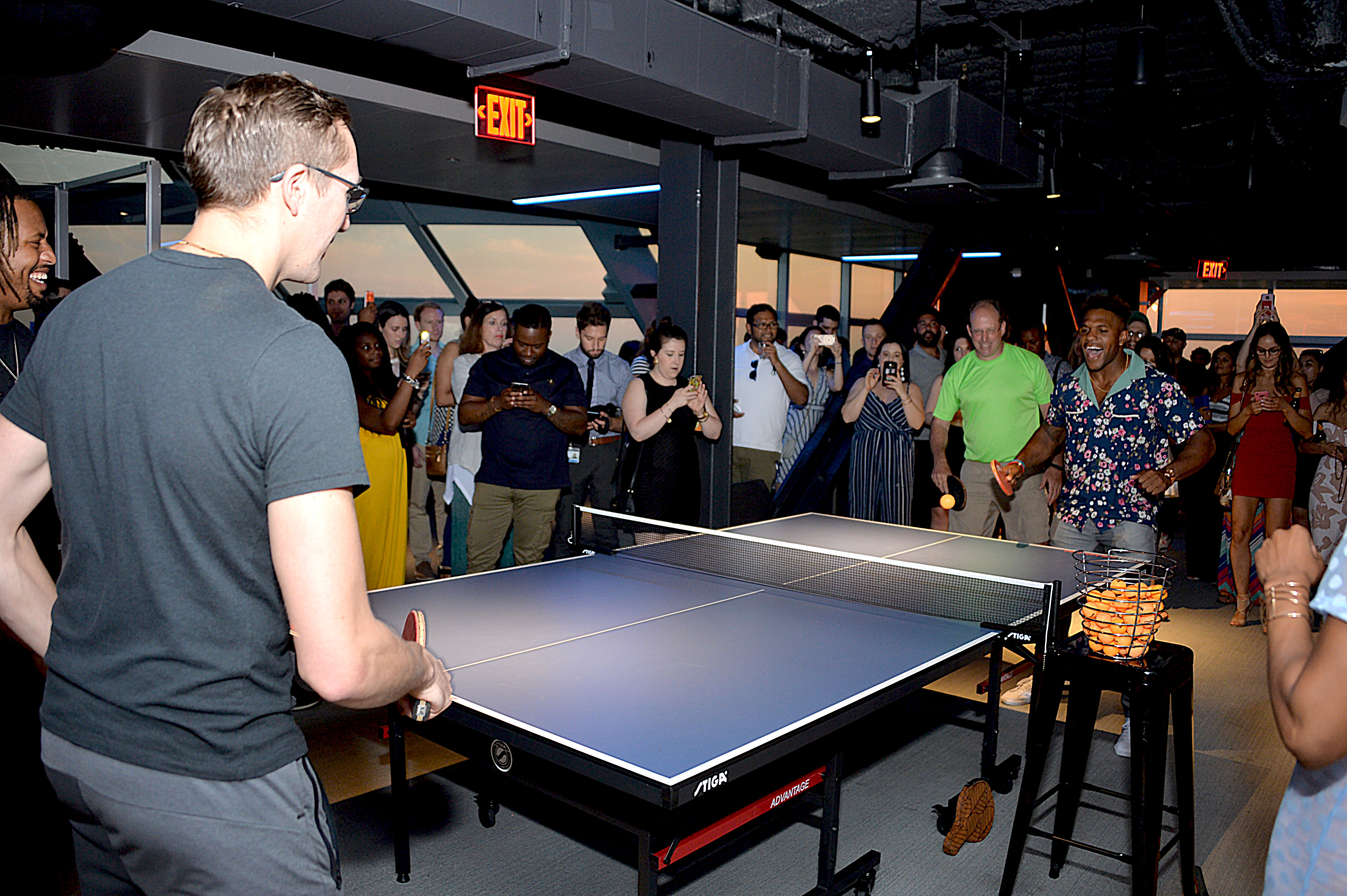 SPiN Philadelphia held their launch party at the One Liberty Observation Deck Monday evening.  Photo: Peter Fitzpatrick/AL DIA News