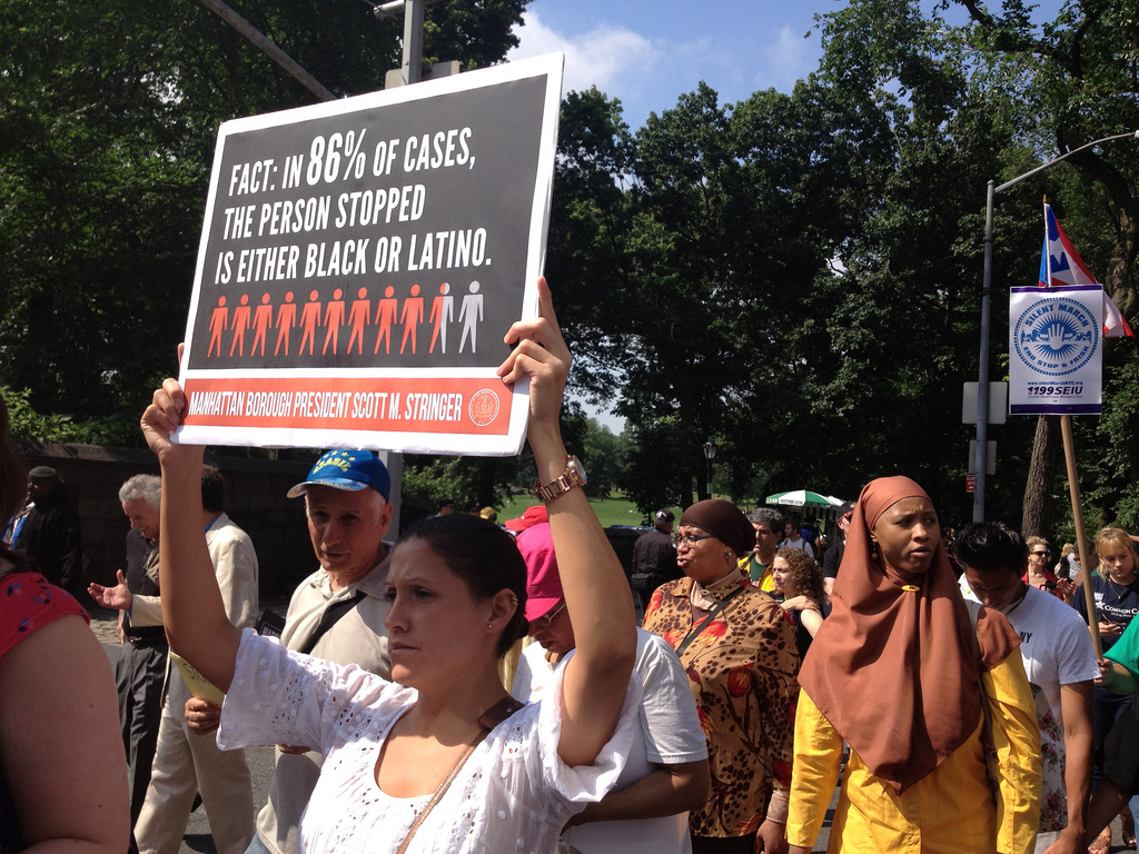 Silent stop-and-frisk protest. Photo courtesy: Wikimedia.