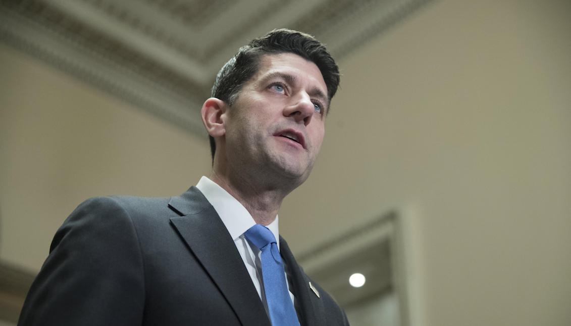 The White House spokesman, Republican Paul Ryan, speaks during a press conference after the White House passed the tax legislation for voting in the Senate as of Tuesday, December 19, 2017, at the Capitol in Washington, DC.