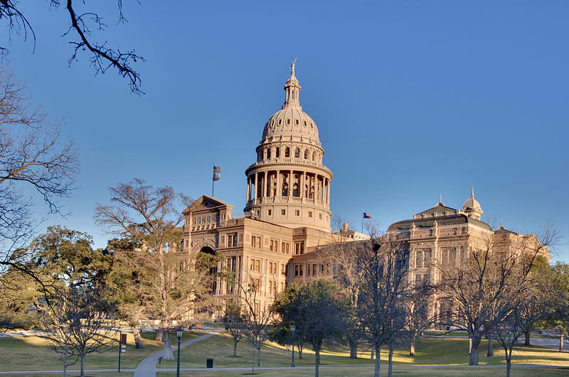 The Texas Capitol building in Austin, Texas was the site of the state's debate over Sanctuary cities on Monday.