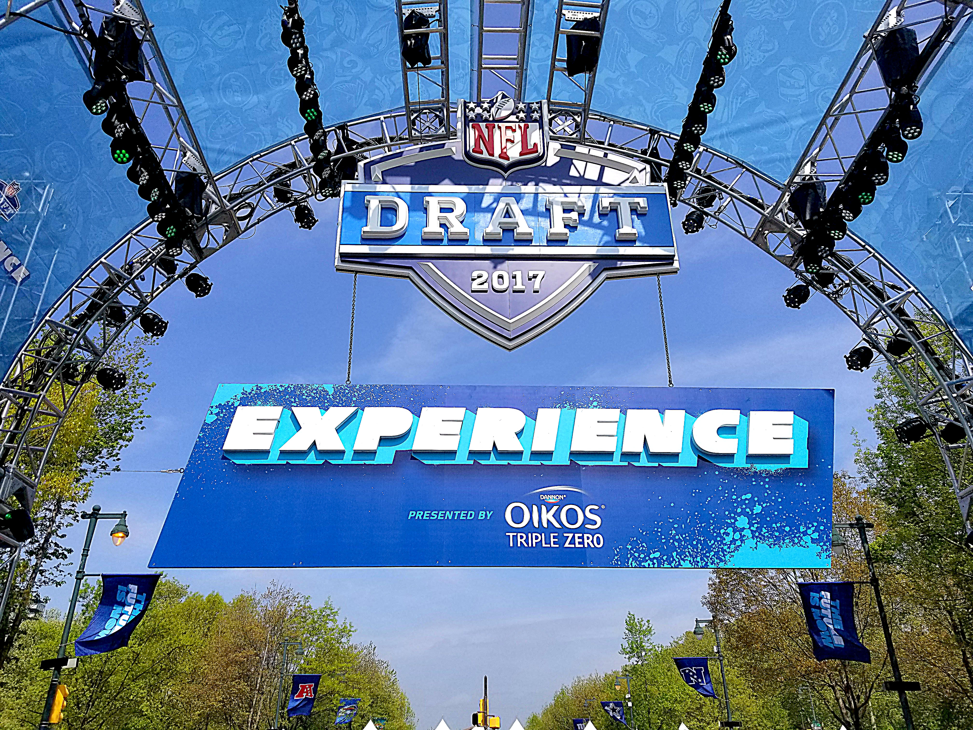 The NFL Experience and the NFL Draft has returned in Philadelphia since the first draft took place in 1936.  Photo: Peter Fitzpatrick/AL DIA News