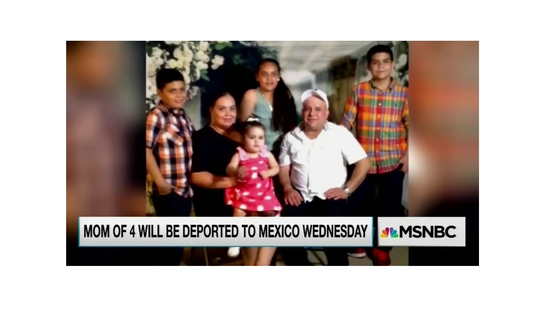 Maribel Trujillo and her family. Screenshot
