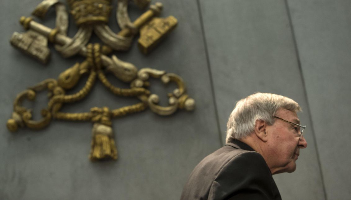 Australian Cardinal George Pell arrives to speak to members of the media, at the Vatican, 29 June 2017. EPA/MASSIMO PERCOSSI
