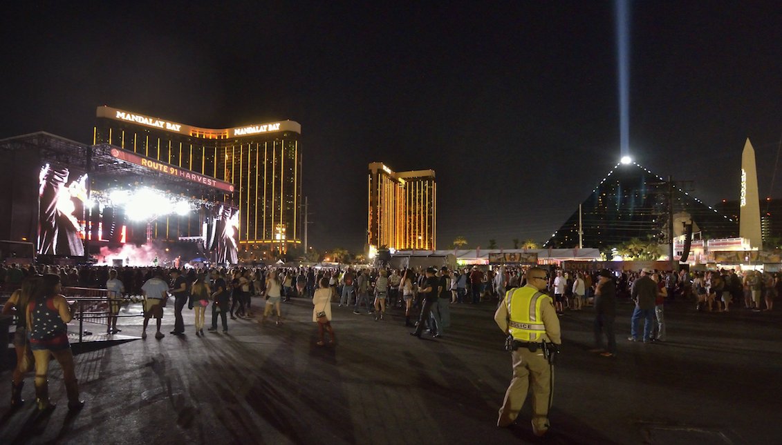 Overview of one of the stages of the "Route 91. Harvest" music festival in Las Vegas, USA, on September 30, 2017. Automatic rifle blasts at the festival sparked panic in the early hours of October 2 2017. EFE / Bill Hughes / Las Vegas News Bureau