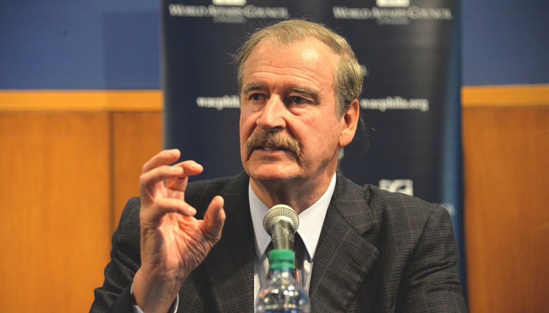 The former president of Mexico has become one of the most critical voices in the hemisphere against Donald Trump's policies. Photo: Peter Fitzpatrick / AL DÍA News.