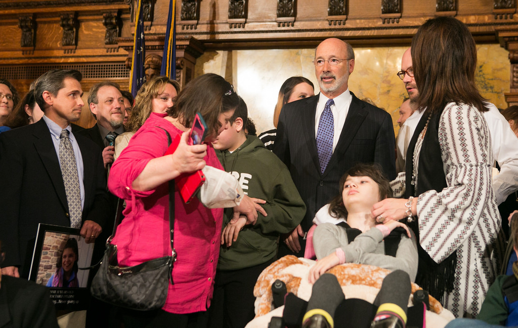 Governor Wolf Meets with Advocates and Encourages Lawmakers to Pass Medical Marijuana Legislation | Photo courtesy: Creative Commons by governortomwolf