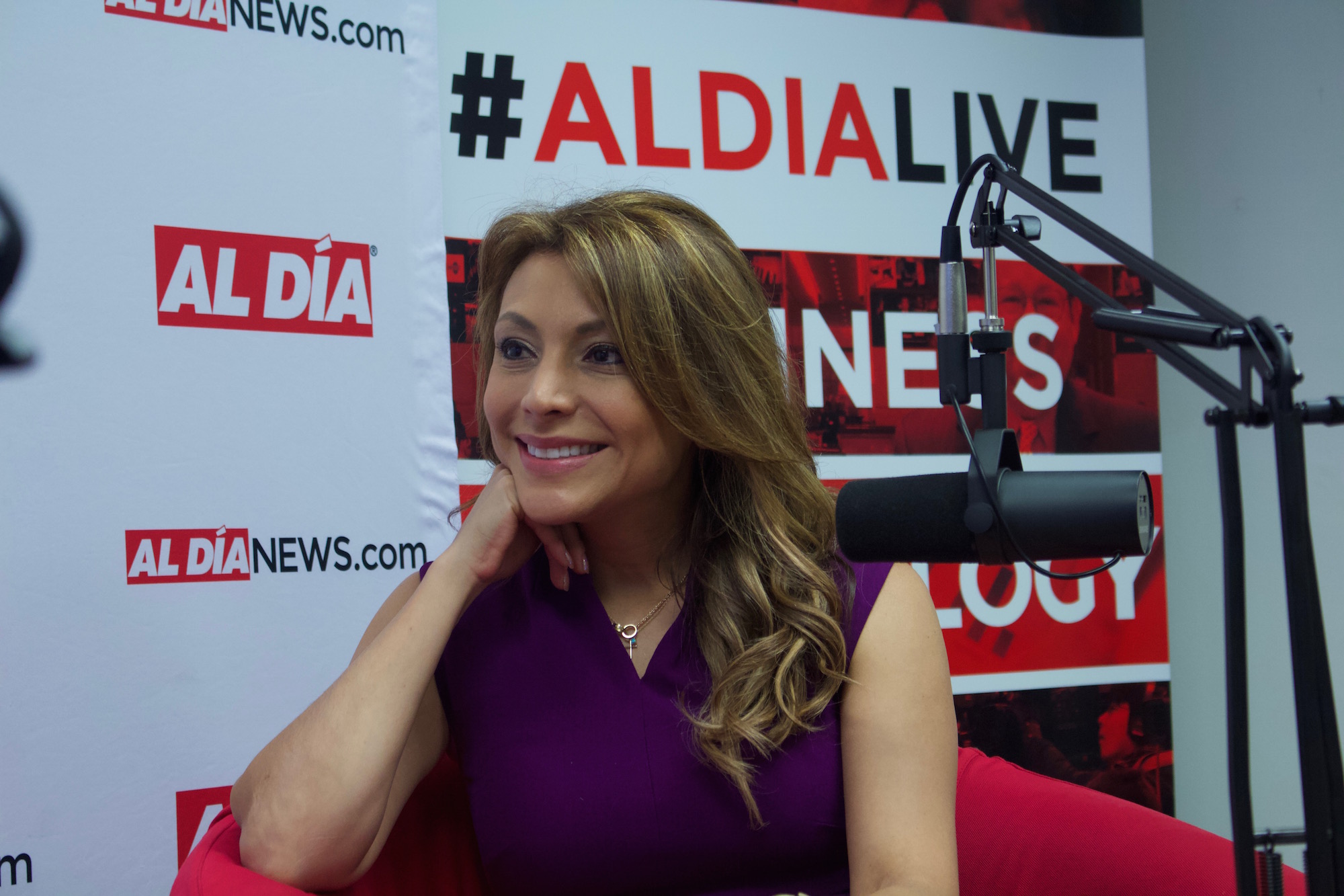 Lili Gil Valletta visited AL DÍA on May 29,2019. Photo: Emily Neil/AL DÍA News.
