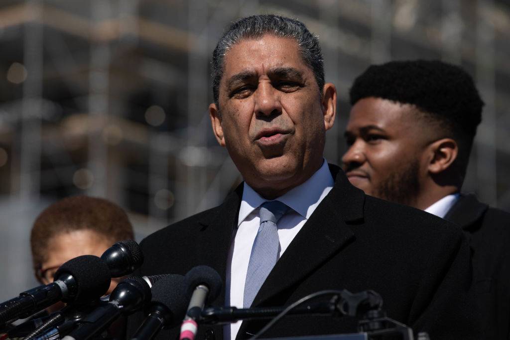 Reps. Adriano Espaillat and Brad Schneider introduced Legislation to close the Ghost Guns Loophole. Photo: Getty Images
