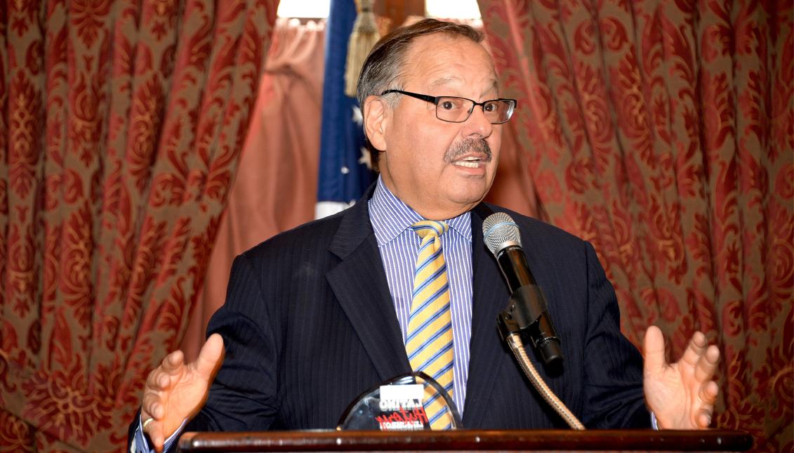 Judge Nelson A. Díaz speaks at an AL DÍA event in 2016. (Peter Fitzpatrick)
