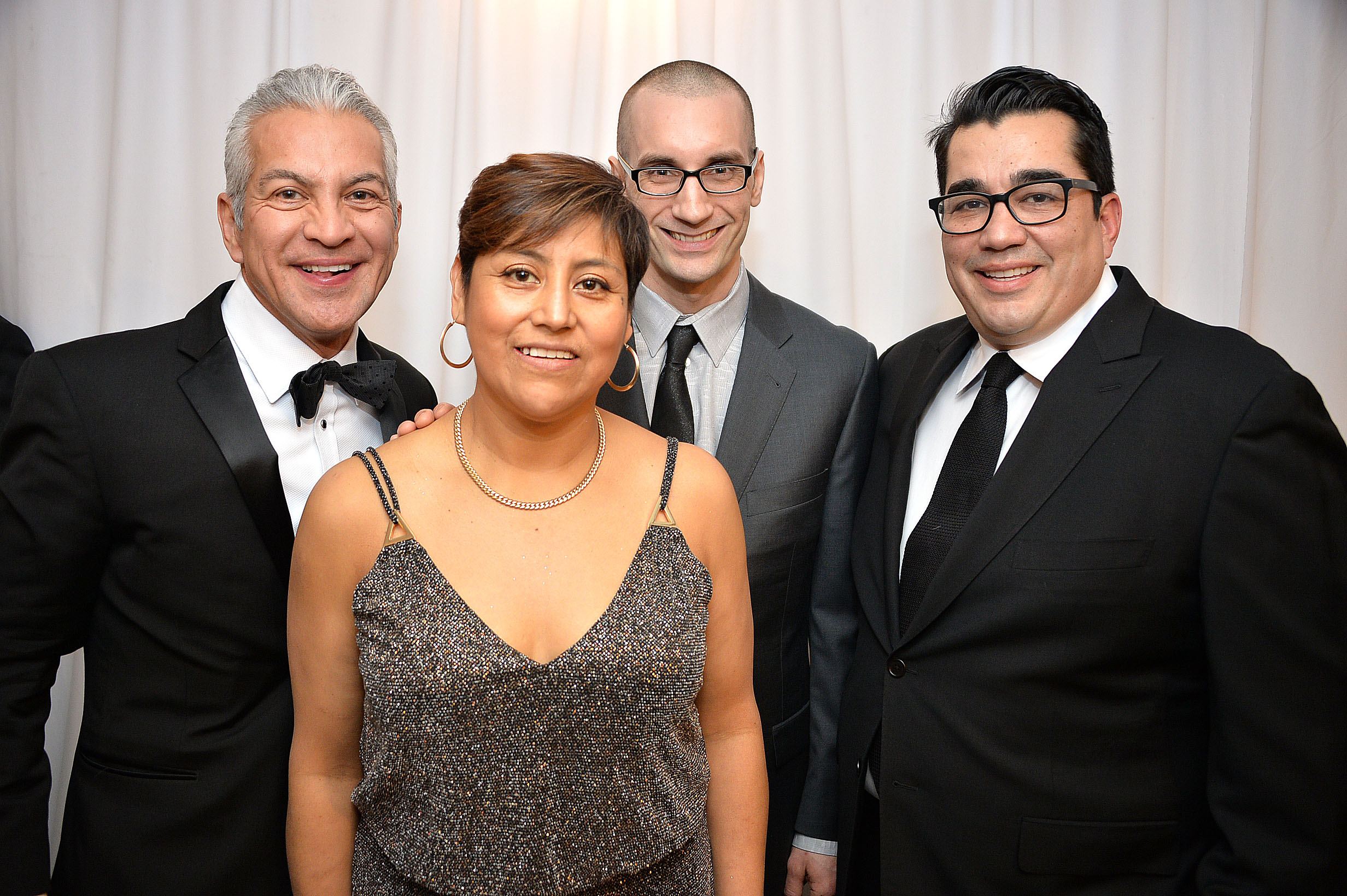 Javier Palomarez, President and CEO of the U.S. Hispanic Chamber of Commerce; Chef Cristina Martinez and husband/business partner Benjamin Miller of South Philly Barbacoa; and Chef Jose Garces, Founder of Garces Group and Garces Foundation (Peter Fitzpatrick)