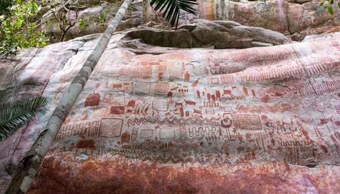 Una de las paredes de la selva amazónica que podrán verse en el documental Jungle Mystery: Lost Kingdoms of the Amazon de la británica Channel 4. Photo: Wild Blue Media