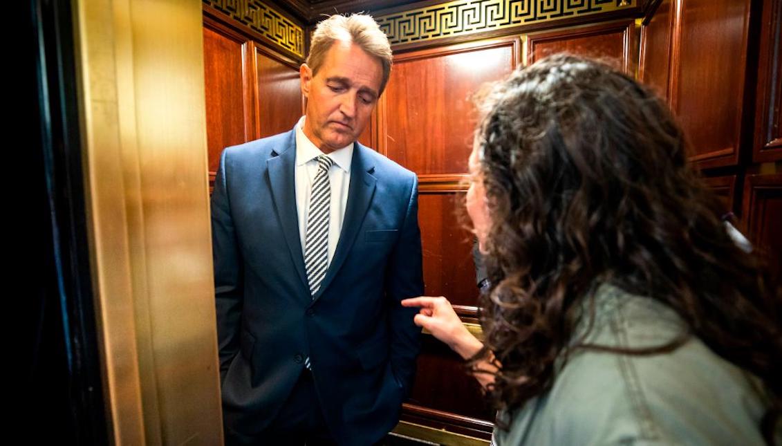 Jeff Flake, Ana Maria Archilla and Maria Gallagher: The elevator moment – CNNPolitics