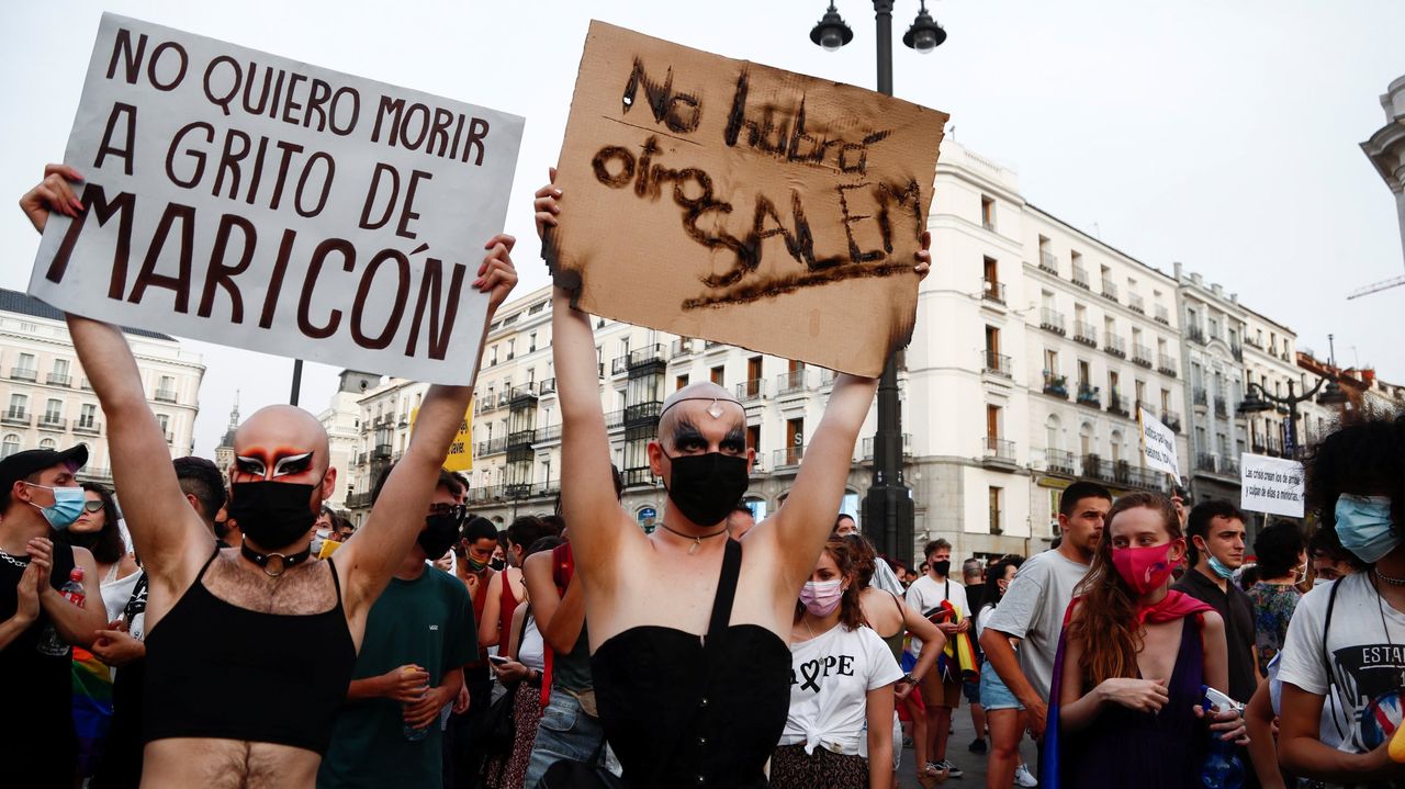 Protesta por el asesinato de Samuel en Julio. Imagen de archivo.