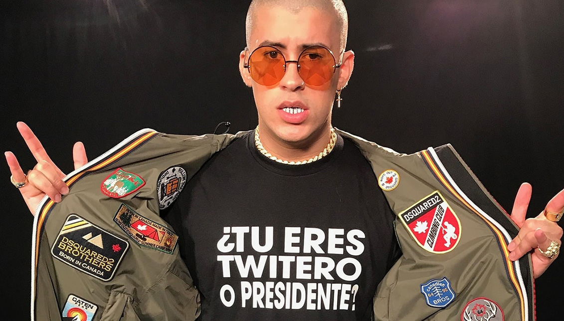 Bad Bunny, the most influential Latin artist of the moment. Via WHI