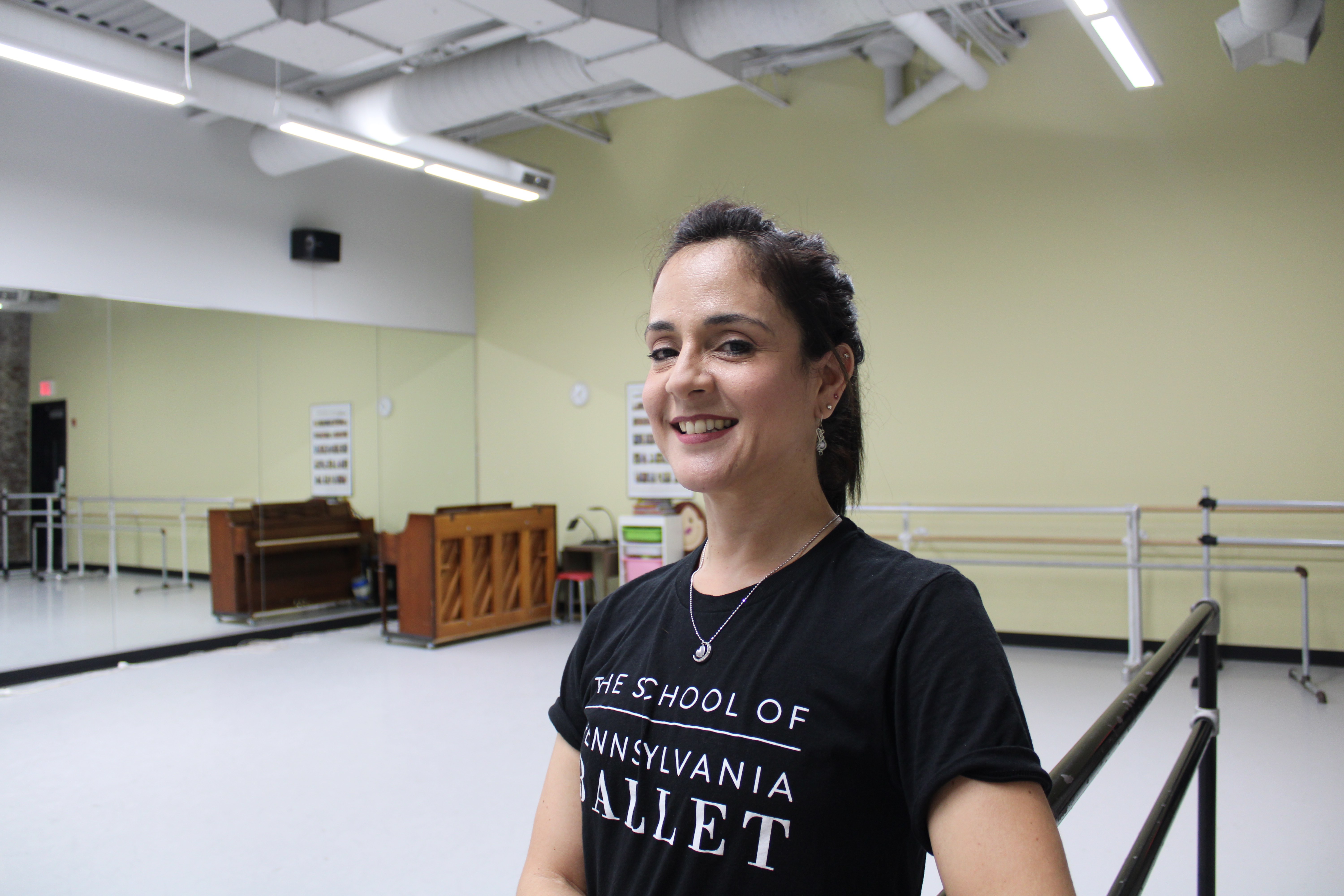 Blanca Huertas, instructor at The School of Pennsylvania Ballet, worked to bring more Puerto Rican students to the summer intensive program. Photo: Emily Neil / AL DÍA News