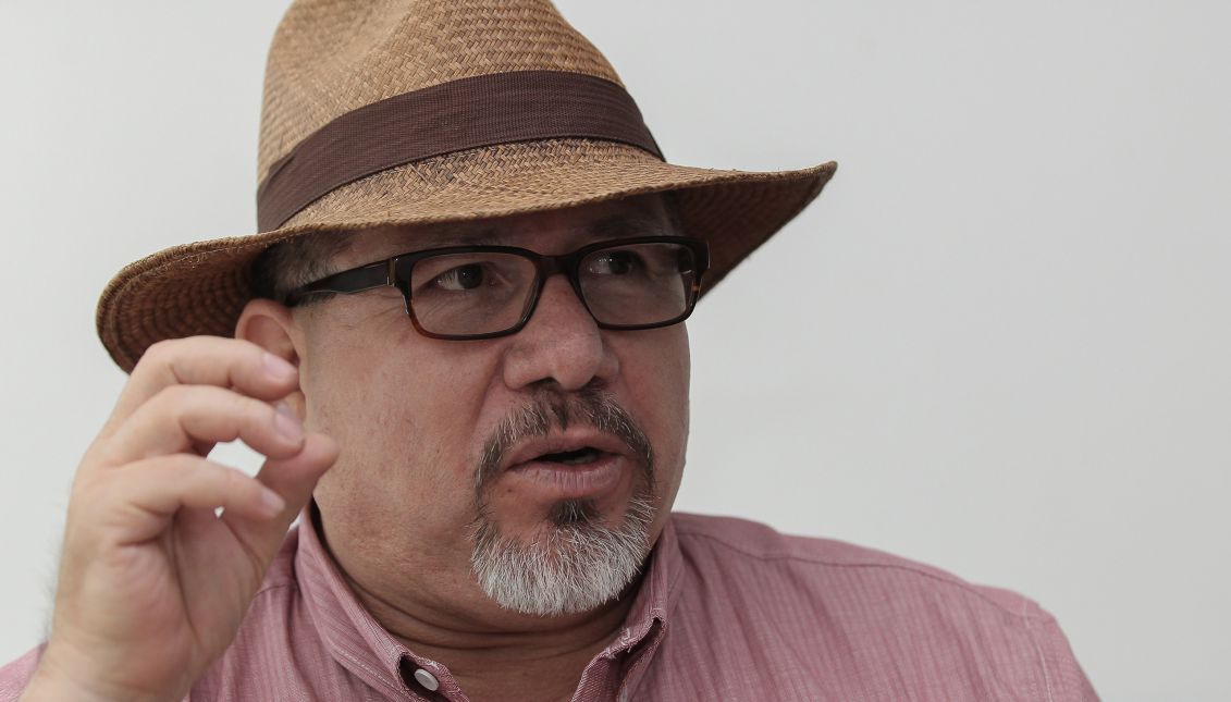 Mexican journalist and author Javier Valdez during an interview with EFE in Mexico City, Mexico. EFE/Alex Cruz